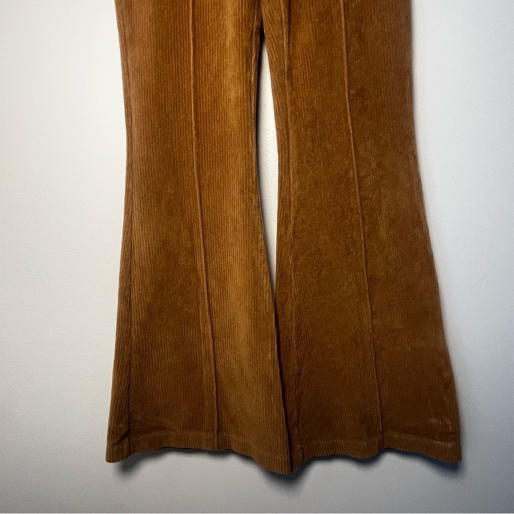 Aerie Tan Corduroy Flare Pants Textured Size XS - Picture 3 of 9